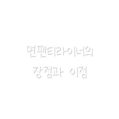 면팬티라이너의 장점과 이점