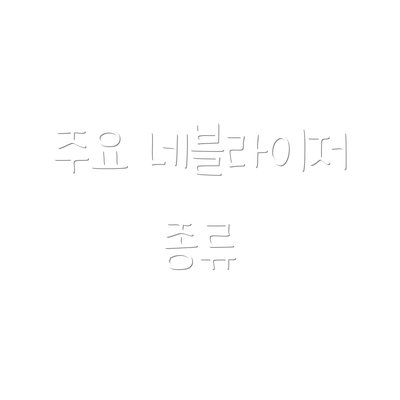 주요 네블라이저 종류