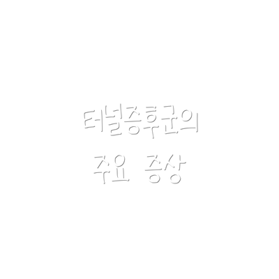 터널증후군의 주요 증상